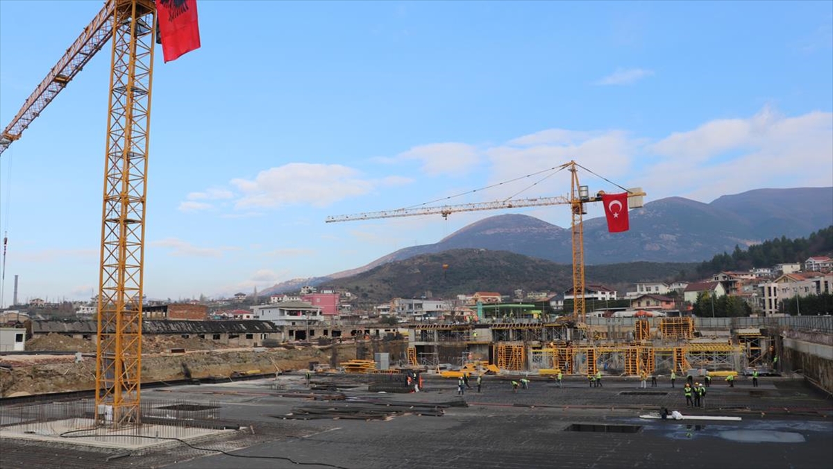 Arnavutluk’ta TOKİ tarafından inşa edilecek deprem konutlarının temeli atıldı