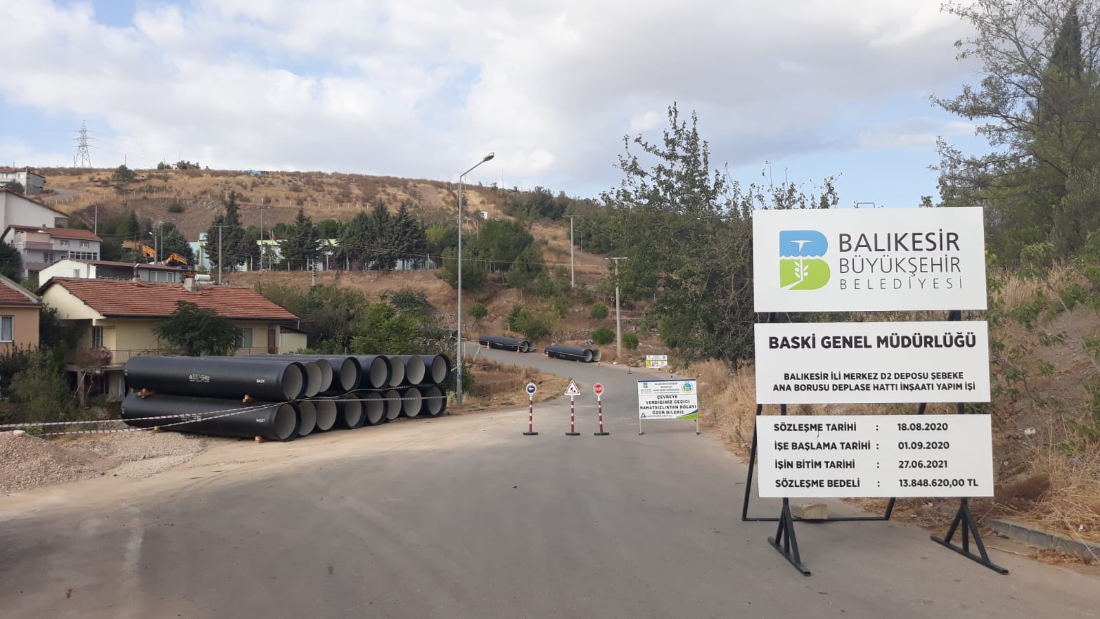 Yeni İçme Suyu Şebeke Hattı Çalışmaları Son Hız İlerliyor