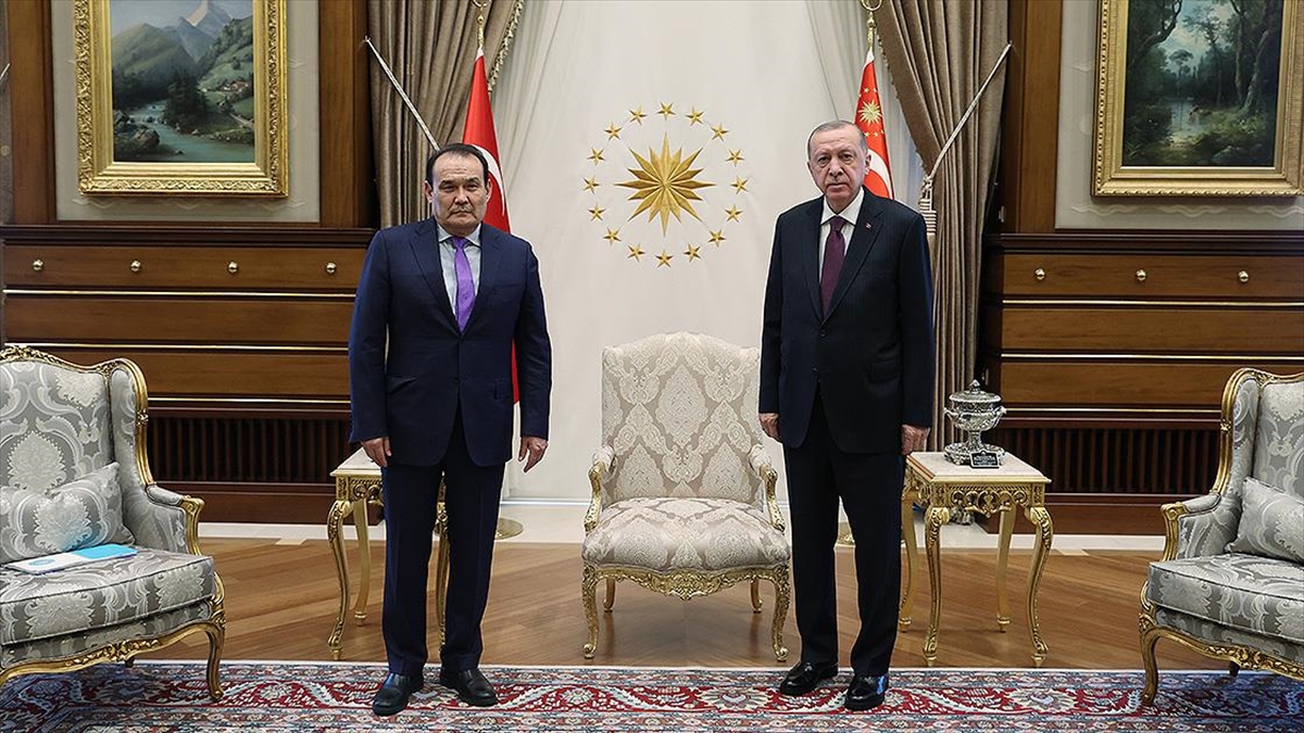 Cumhurbaşkanı Erdoğan, Türk Konseyi Genel Sekreteri Amreyev’i kabul etti