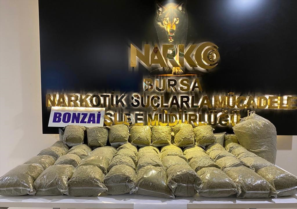 Bursa’da 58 kilogram sentetik uyuşturucu ele geçirildi