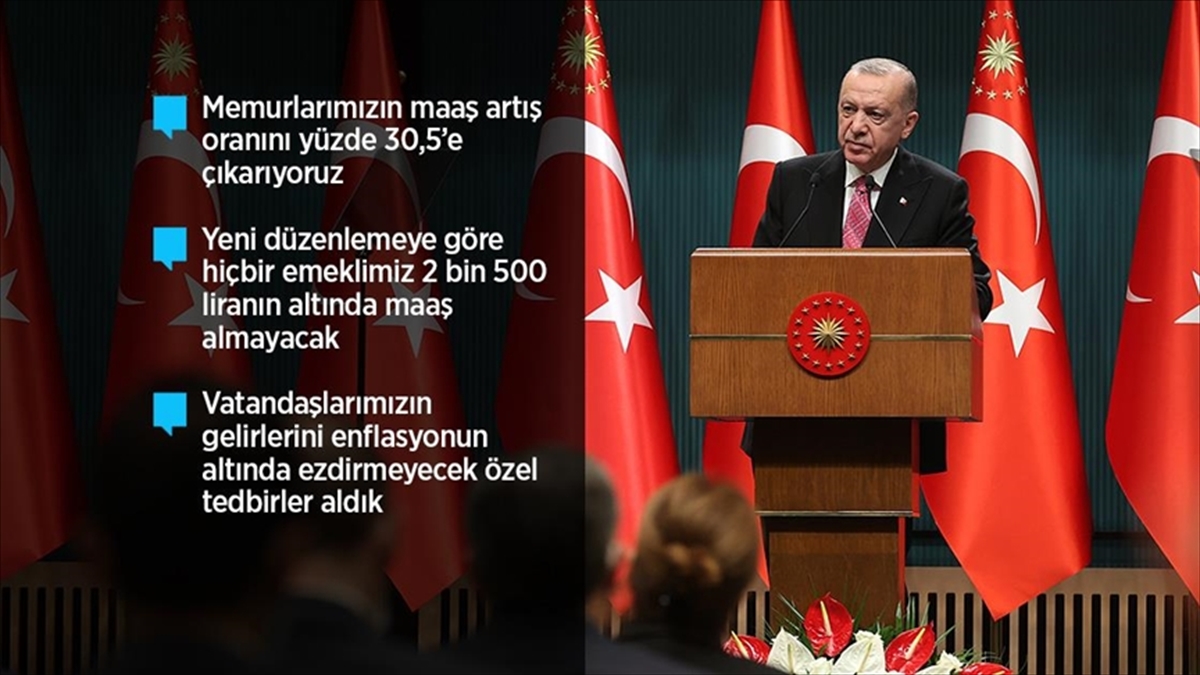 Cumhurbaşkanı Erdoğan’dan memur ve emekliye ek zam müjdesi
