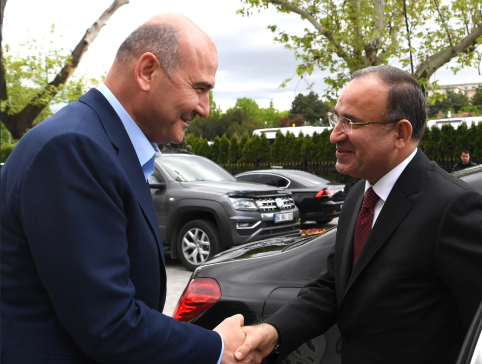 Bakan Soylu Adalet Bakanı Sn. Bekir Bozdağ’ı Makamında Ağırladı