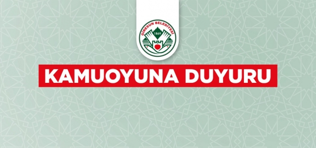 GİRESUN BELEDİYESİNDEN KAMUOYUNA DUYURU