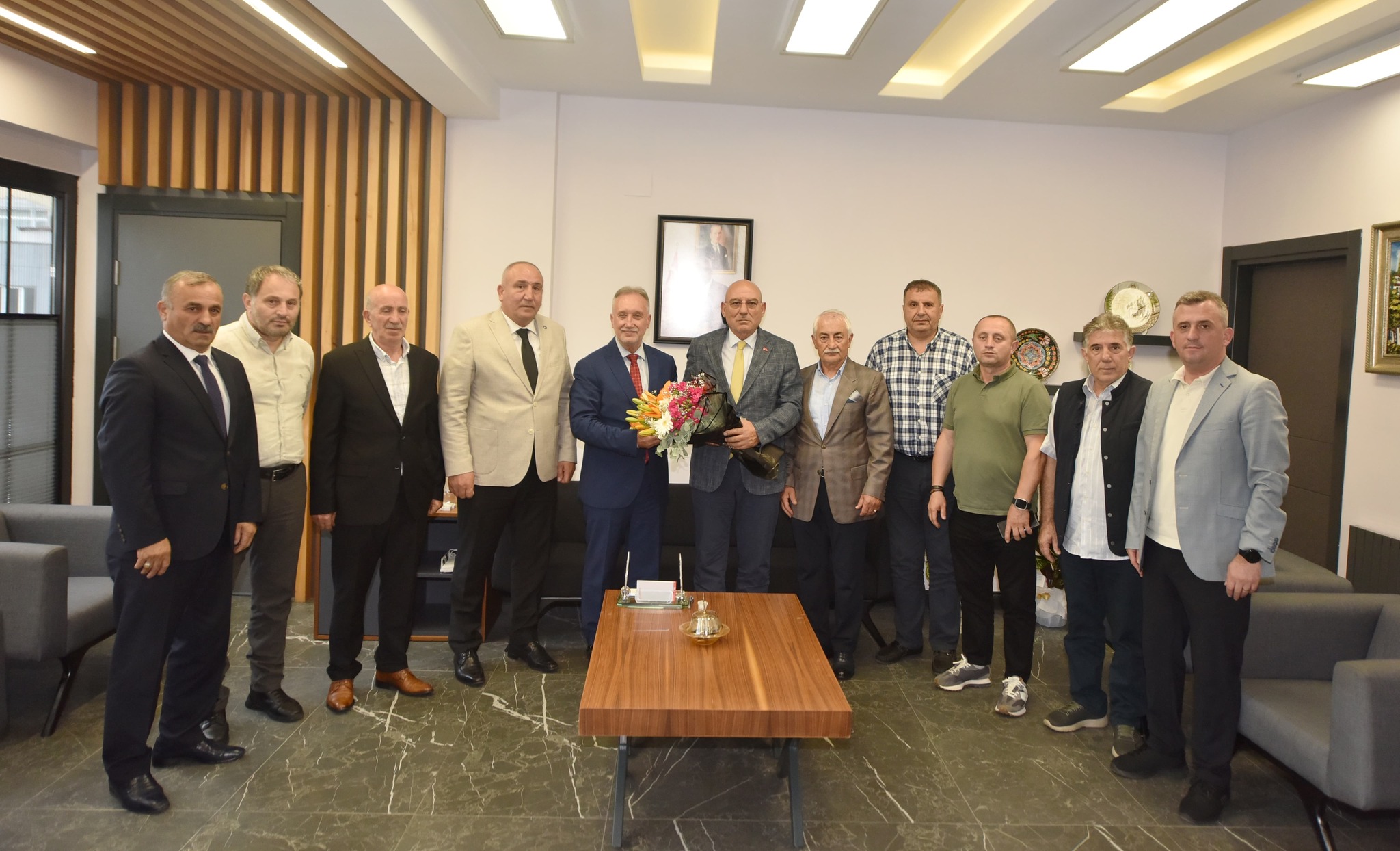 TESOB Heyetinden Topsakal’a hayırlı olsun ziyareti