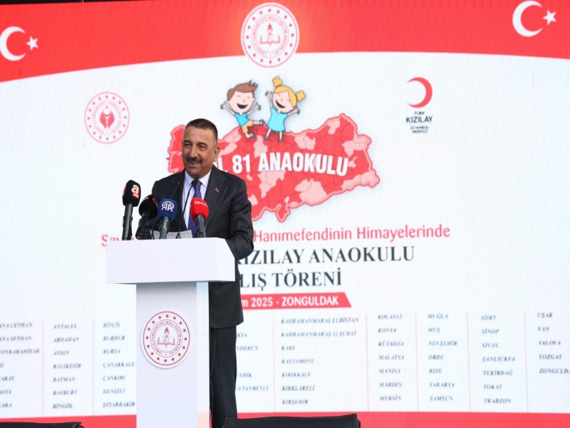 “81 İl 81 Anaokulu Projesi” Kapsamında Öget Şen Kızılay Anaokulu Düzenlenen Törenle Açıldı