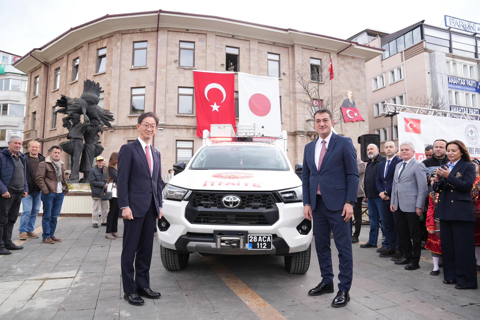 Japonya Ankara Büyükelçisi Tamura Masami Hibe Edilen Araç Teslim Törenine Katıldı