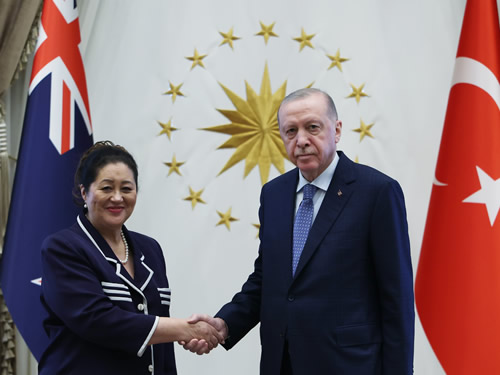 Cumhurbaşkanı Erdoğan, Yeni Zelanda Genel Valisi Kiro ile görüştü