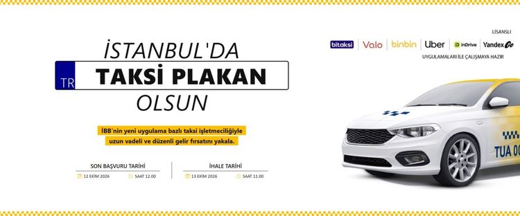 Uygulama Bazlı Taksi İçin 10. İhale 13 Ekim’de