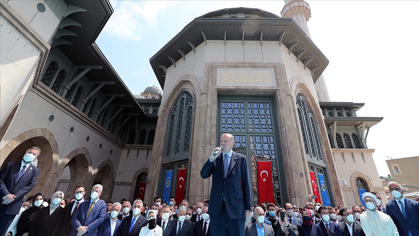 Cumhurbaşkanı Erdoğan: Taksim Camimiz, İstanbul’un sembolleri arasındaki seçkin yerini şimdiden almıştır