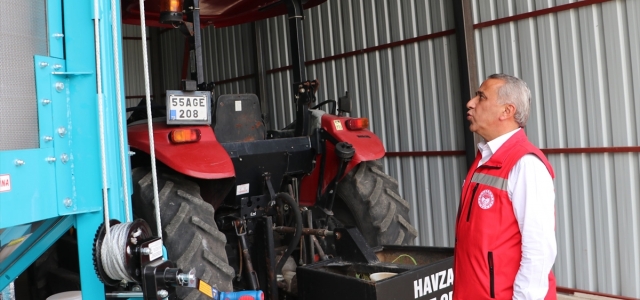 Havza’da kurulan danelik mısır kurutma tesisi incelendi