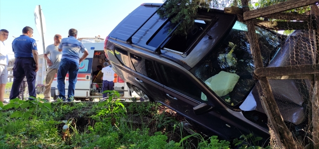 Samsun’da trafik kazasında 2 kişi yaralandı