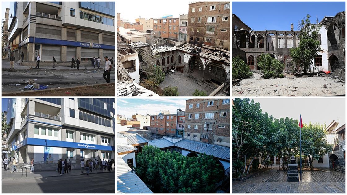 Diyarbakır, Siirt, Van ve Hakkari’de 6-7 Ekim terör olaylarındaki tahribatın izleri silindi