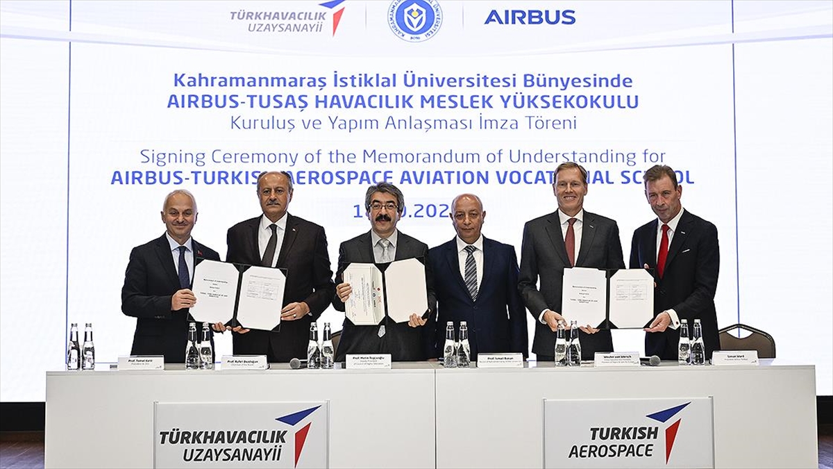 Kahramanmaraş’ta kurulacak “Airbus-TUSAŞ Havacılık Meslek Yüksekokulu” için imzalar atıldı