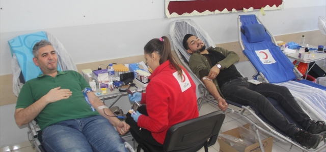 Havza’da velilerden kan bağışı