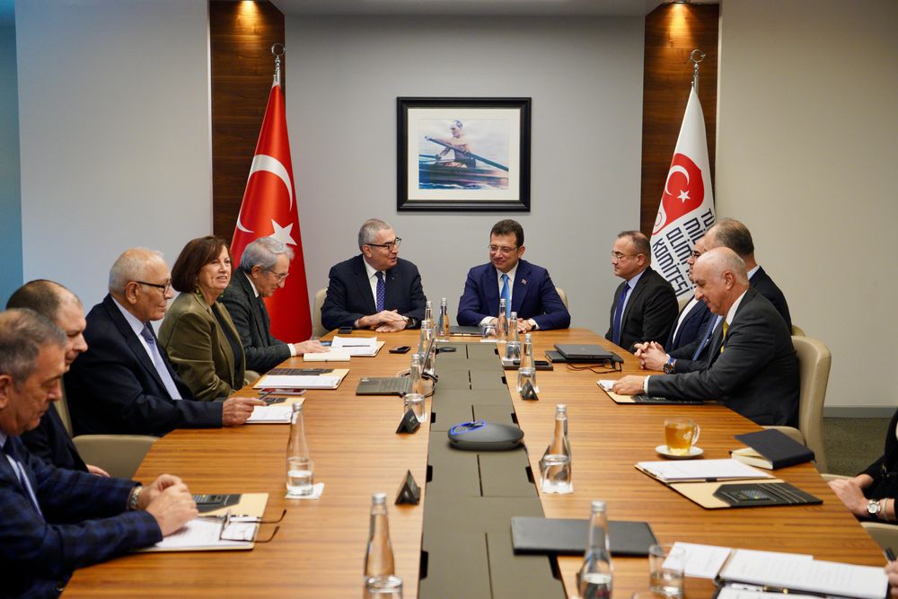 MİLLİ OLİMPİYAT KOMİTESİ TOPLANTISINA MİSAFİR OLDU