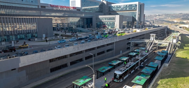 Şehir Hastanesi tramvayında test sürüşü