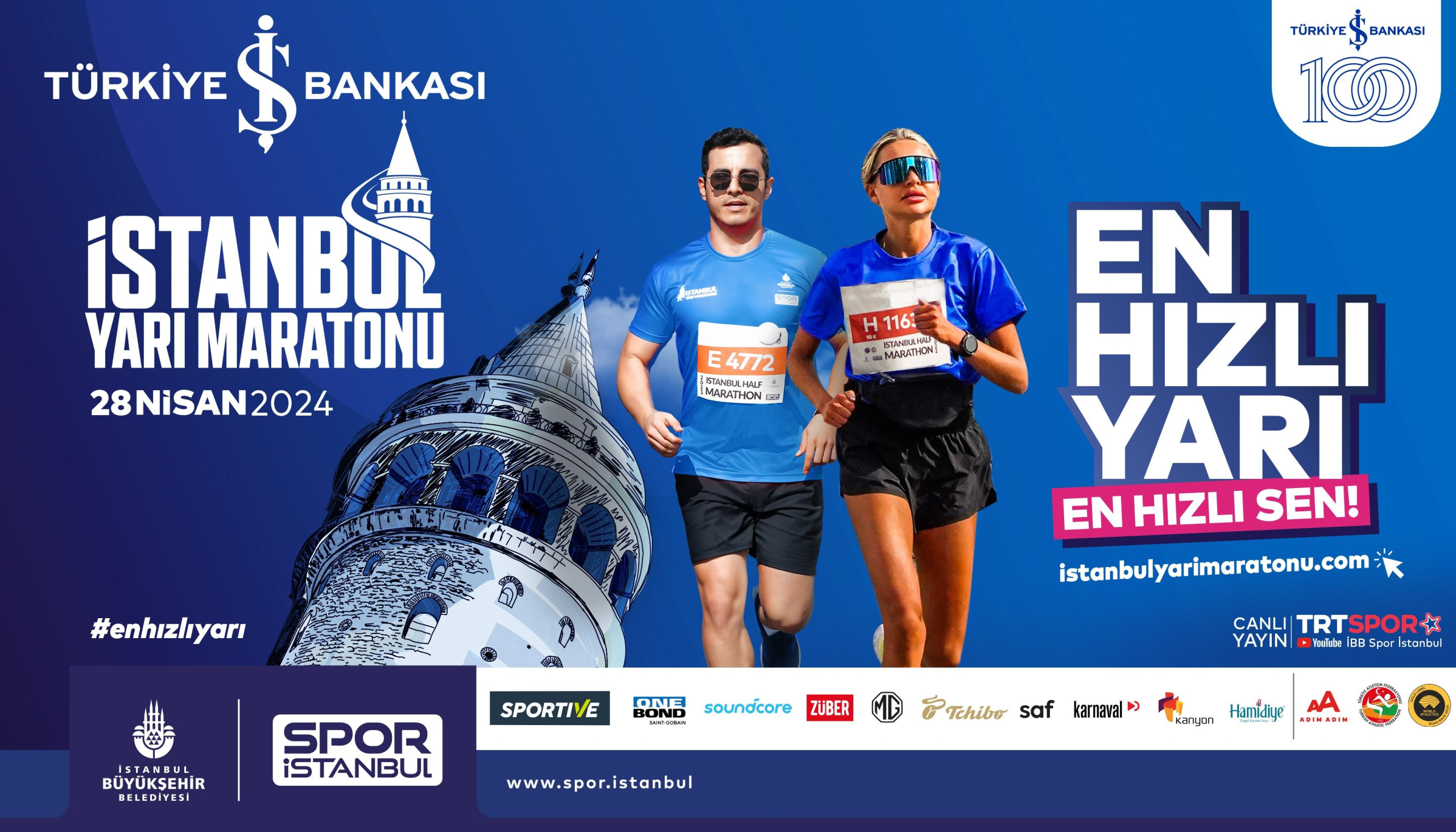 TÜRKİYE İŞ BANKASI 19. İSTANBUL YARI MARATONU PAZAR GÜNÜ KOŞULUYOR