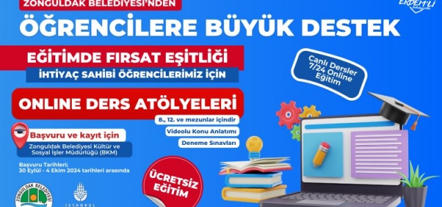 Eğitime Büyük Destek: Online Eğitim Atölyeleri Başlıyor