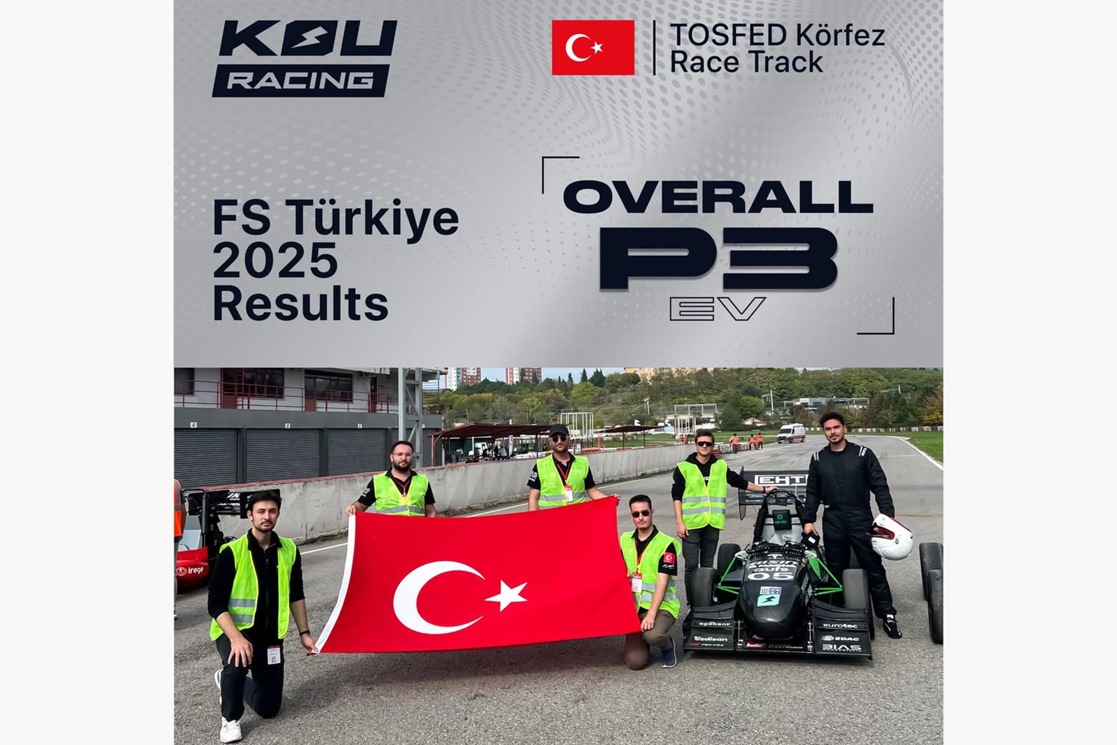 KOU Racing Takımı Formula Student Türkiye’de büyük başarı elde etti