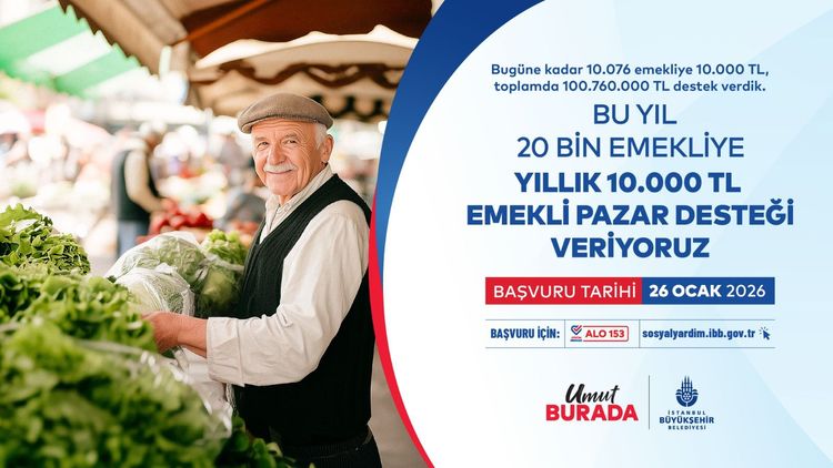 İBB Emekli Pazar Desteği Başvuruları Başladı