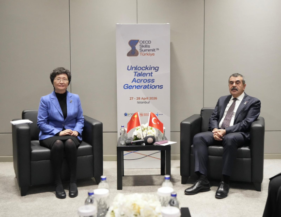 Bakan Tekin, Çin İnsan Kaynakları Sosyal Güvenlik Bakanı Wang İle Görüştü