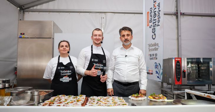 Kardeş şehirlerin lezzetleri Bursa’da buluştu